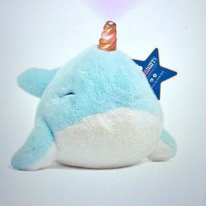FAO Schwartz  LED projector Narwhal 12 in stuffed animal; cuddle buddy